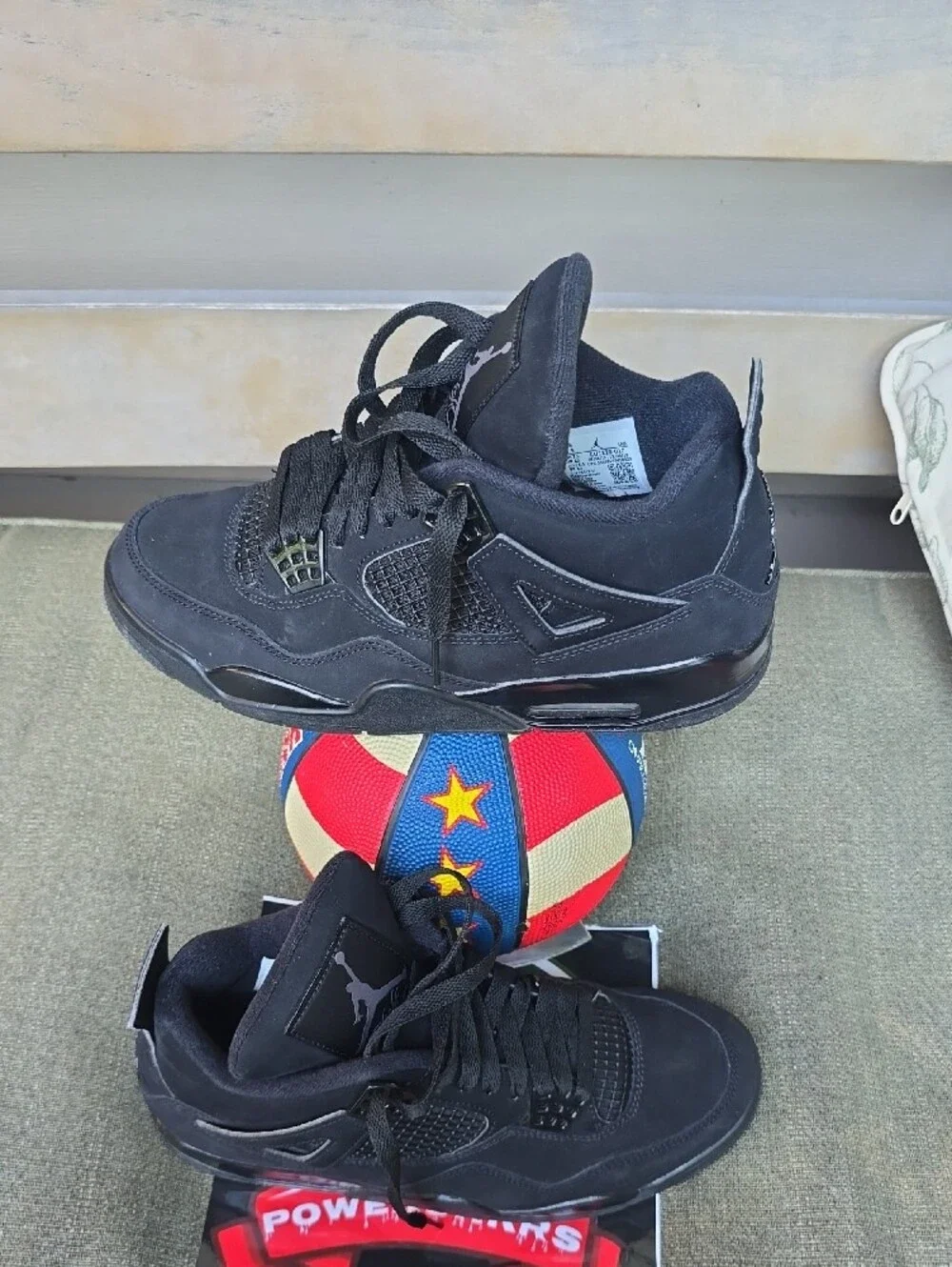 Jordan Black Suede Low-Top Sneakers BLAK CAT